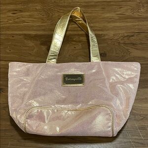Betseyville pink/gold metallic sparkle tote, NWOT